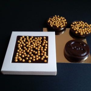 Tableta ChocoToppings Perlas- Bodas de Plata y Oro