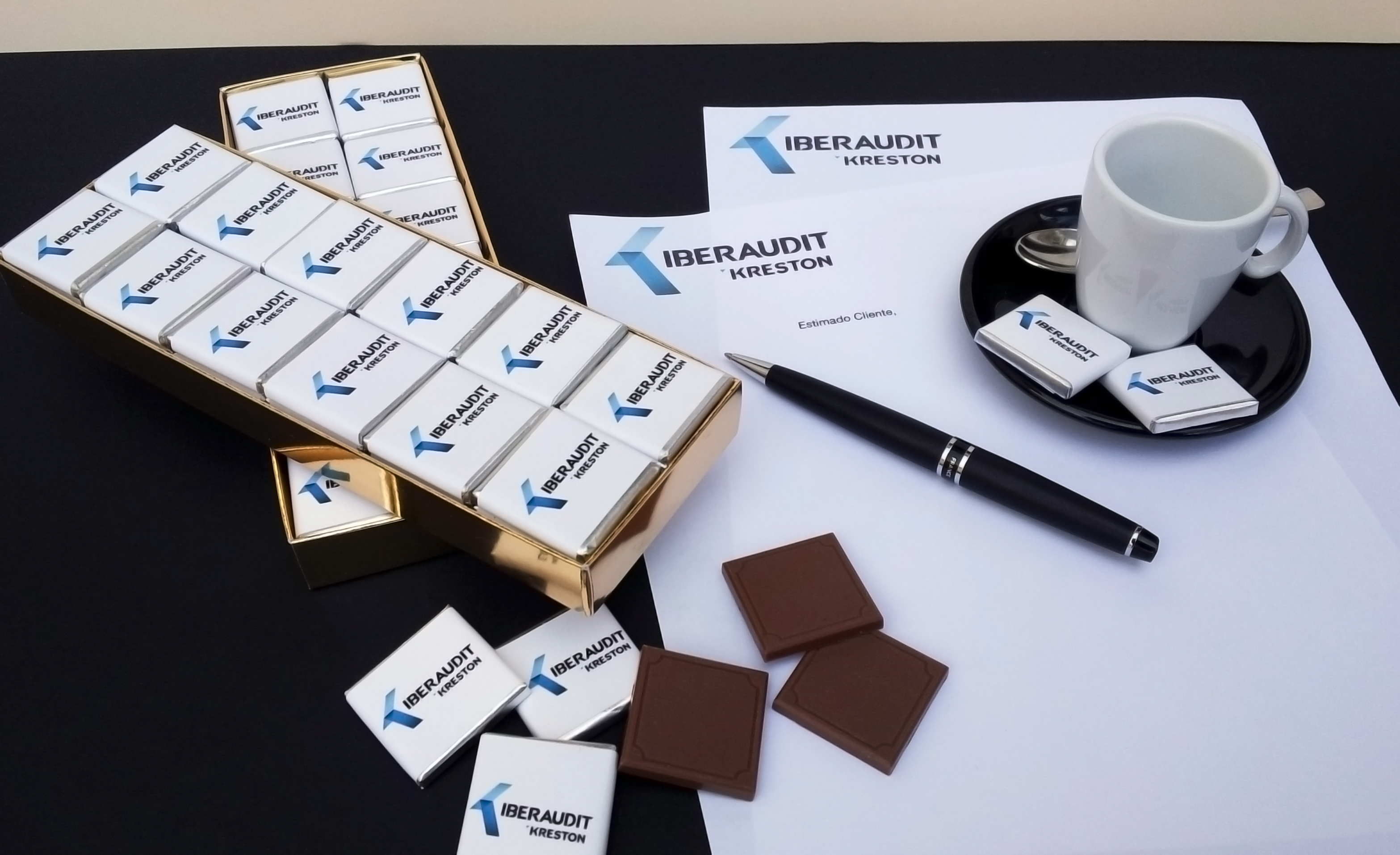 Caja de chocolatinas personalizadas (48 unid.) POWER CHOCOLAT